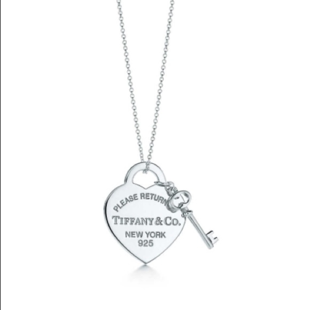 Tiffany & Co. Heart Tag & Key Necklace💎